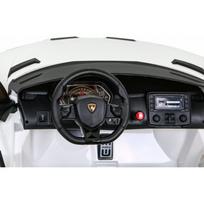 vaikiskas elektromobilus - Vaikiškas elektromobilis Ramiz Lamborghini SVJ Drift, balta (White) - 9 nuotrauka