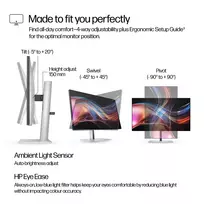 thunderbolt 3 - HP Series 7 Pro 27" QHD, Thunderbolt 4, Sidabrinis (Silver) - 2 nuotrauka