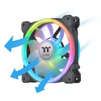 rgb fan - Thermaltake SWAFAN 12 RGB 3-Pack Black - 4 nuotrauka