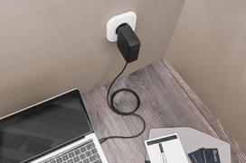 nesiojamu kompiuteriu laidai - Digitus DA-10072 USB-C nešiojamojo kompiuterio įkroviklis 100W Juodas (Black) - 5 nuotrauka