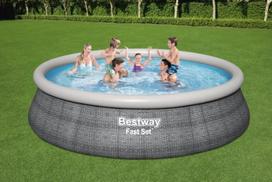bestway baseinas - Bestway Fast Set™ apvalus baseinas 4,57 m x 1,07 m - 3 nuotrauka