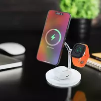 magsafe belaidis - Tellur 3in1 MagSafe Wireless Desk Charger - 2 nuotrauka