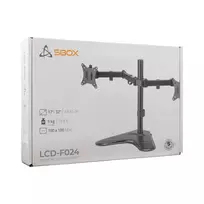monitoriu laikiklis 100x100 - Sbox LCD-F024-2 Laikiklis 13-32" Juodas (Black) - 2 nuotrauka
