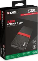 ssd usb gb - Emtec X200 Portable SSD Power Plus 512GB - 6 nuotrauka
