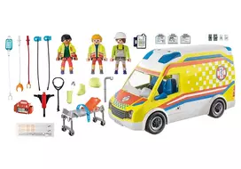 automobilio konstruktorius - Playmobil City Life Ambulance 71202 - 3 nuotrauka