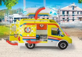 automobilio konstruktorius - Playmobil City Life Ambulance 71202 - 5 nuotrauka