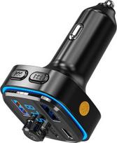 siustuvas - XO FM transmitter + charger BCC08 BT MP3, black - 2 nuotrauka