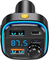 siustuvas - XO FM transmitter + charger BCC08 BT MP3, black - 4 nuotrauka