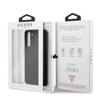 s21 plus deklai - Guess "GUHCS21MLSVSBK Silicone Vintage Cover Galaxy S21 Plus" Black - 2 nuotrauka
