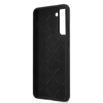 s21 plus deklai - Guess "GUHCS21MLSVSBK Silicone Vintage Cover Galaxy S21 Plus" Black - 3 nuotrauka
