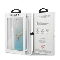 galaxy s21 plus deklas - Guess "GUHCS21MPCUGLSBL PC/ TPU Vintage Cover Galaxy S21 Plus" Light Blue - 2 nuotrauka