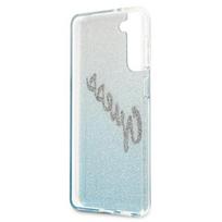 galaxy s21 plus deklas - Guess "GUHCS21MPCUGLSBL PC/ TPU Vintage Cover Galaxy S21 Plus" Light Blue - 3 nuotrauka