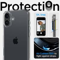 apple iphone 16 clear case - Spigen Ultra Hybrid iPhone 16 crystal clear ACS08197 - 4 nuotrauka