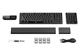 su zaidimu klaviaturos - Be Quiet! Dark Mount Silent Tactile, Žaidimams, Juoda (Black) - 2 nuotrauka