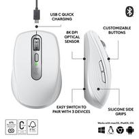 logitech mx - LOGITECH MX Anywhere 3S Bluetooth Mouse - PALE GREY | 910-006930 - 5 nuotrauka