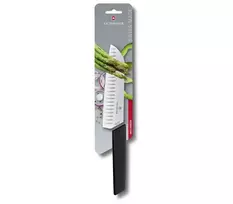 peiliai swiss - Victorinox Swiss Modern santoku peilis 17 cm, juodas (Black) - 5 nuotrauka