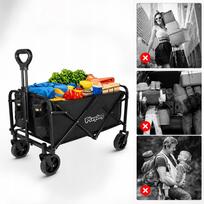gardena vezimelis - Poland Sulankstomas sodo ir paplūdimio vežimėlis WAGEN Juodas (Black) - 3 nuotrauka