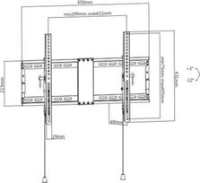 laikiklis 200x200 - TV SET ACC WALL MOUNT 37-80"/WM-80T-01 GEMBIRD - 3 nuotrauka
