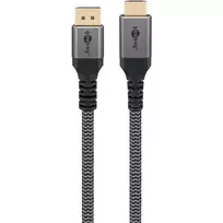 adapteris hdmi to - Goobay 65269 DisplayPort į HDMI adapterio kabelis, 2 m, Pilkas (Grey) - 5 nuotrauka