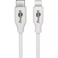 apple laidu - Goobay Cable USB C To Lightning 2m White - 4 nuotrauka