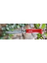 peles - Peilis Opinel Colorama 08 Inox Grab, raudonas, su dirželiu - 2 nuotrauka