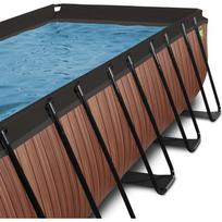 baseinas su smelio - Karkasinis baseinas su smėlio filtru, stogeliu ir šilumos siurbliu Exit Wood, 540x250 cm, rudas - 11 nuotrauka