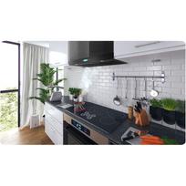 stiklas virtuvei - Berdsen BE-90S 90 cm Juodas (Black) - 8 nuotrauka