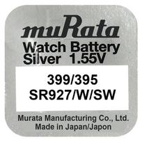 laikrodziu baterijos - Murata 395/399 SR927SW Sidabro Oksido Baterijos 10 vnt. - 2 nuotrauka