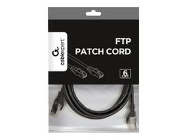 utp kabelis cat 6 - Gembird PP6-2M/ BK UTP CAT 6 Patch Cord 2m - 5 nuotrauka