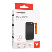 external ssd - Verbatim diskas SSD 2TB - raktų pakabukas su laidu USB 3.2 gen.2 juodos ir oranžinės spalvos 32197 - 5 nuotrauka