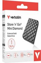 verbatim 1tb - Verbatim Mini Diamond SSD 1TB USB-C 3.2 Gen juodos spalvos 32025 - 6 nuotrauka