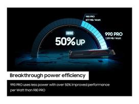 heatsink - SAMSUNG 990 PRO SSD 2TB M.2 NVMe PCIe | MZ-V9P2T0CW - 5 nuotrauka