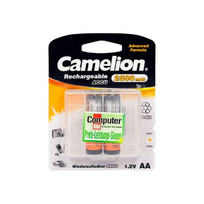 elementai aa - Camelion Rechargeable Batteries Ni-MH AA (R06), 2500 mAh, 2-pack - 2 nuotrauka