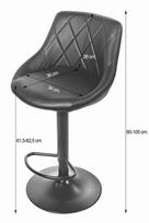 odos kedes baro - Valgomojo kėdė Leobert KAST, juoda (Black) - 2 nuotrauka