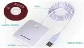 baltos korteles - Transcend Trendnet ID kortelių skaitytuvas N68, baltas (white) - 2 nuotrauka