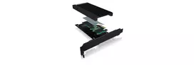 adapter pcie - Raidsonic Icy Box IB-PCI208-HS adapteris, juodas (Black) - 5 nuotrauka