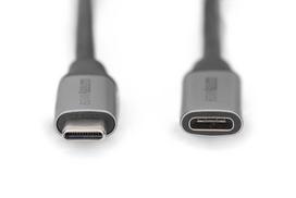 usb c laidas 4k - Digitus USB-C/M į USB-C/F ilgintuvas DB-300230-010-S Juodas (Black) - 2 nuotrauka