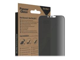 apple iphone 15 plus - PanzerGlass Screen protector, Apple, iPhone 14 Plus/13 Pro Max, Glass, Black, Privacy - 2 nuotrauka
