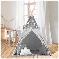 teepee palapine - Vigvamas - palapinė su priedais Nukido, pilkas - 8 nuotrauka