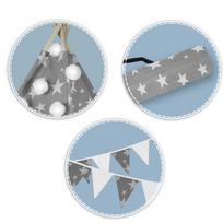 teepee palapine - Vigvamas - palapinė su priedais Nukido, pilkas - 16 nuotrauka