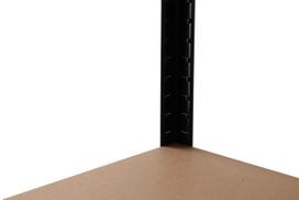 stelazas - 4IQ Sandėliavimo lentyna, 180 x 75 x 35 cm, 150 kg, juoda (Black) - 2 nuotrauka