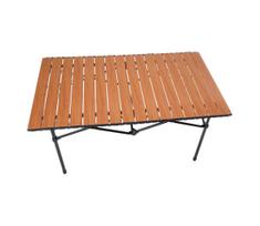 ritinines stalas - Lauko stalas Platinet 45963, juoda sp./medžio sp., 93 cm x 54 cm x 50 cm - 2 nuotrauka