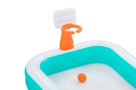 pripuciami baseinai bestway senukai - Bestway Dunk N' Splash, mėlynas (Blue), 251 x 168 x 102 cm, 636 l - 3 nuotrauka