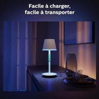 nesiojama darbo led - Philips Hue Go nešiojama stalinė lempa balta (White) - 1 nuotrauka