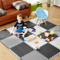 lenta - Ricokids putplasčio dėlionės kilimėlis šachmatų lentos formos, 180 cm x 180 cm, 9 vnt. - 2 nuotrauka