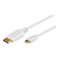 kabelia dp - Goobay DisplayPort Cable DP To Mini DP 2m White - 2 nuotrauka