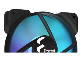 korpuso ausintuvai - Fractal Design Aspect 14 RGB PWM Juodas (Black) 140 mm Korpuso Ventiliatorius - 4 nuotrauka