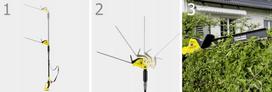 akumuliatorines krumapjoves zirkles - Karcher PHG 18-45 - 5 nuotrauka