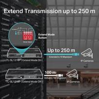 poe sakotuvas - TP-Link TL-SL1218P 16-Port 10/100 Mbps Rackmount PoE+ Switch - 8 nuotrauka