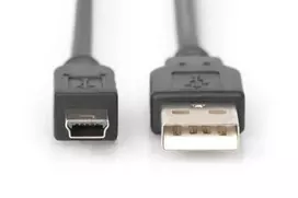 minoms - LogiLink Cable Mini USB / USB Black - 3 nuotrauka